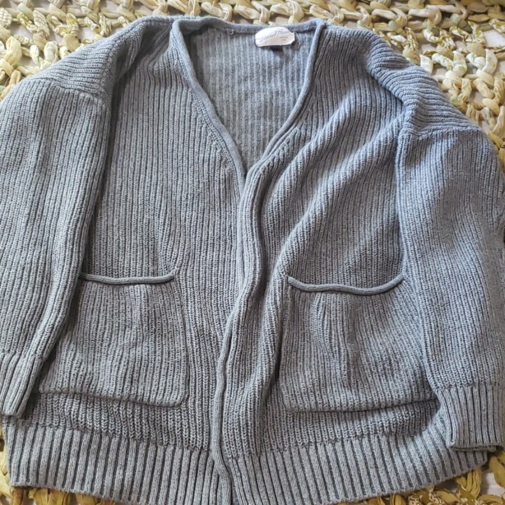 Chunky Gray Cardigan by Universal Thread (XS)